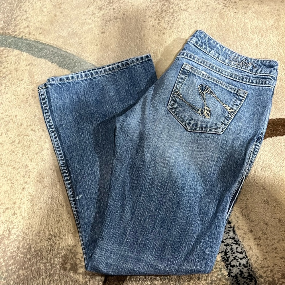 Silver twisted 29/31 jeans